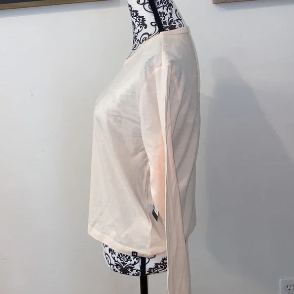 NWT!! Hurley Long Sleeve Crop Top Women's Pink Size Small - Picture 3 of 4